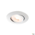 EASY-INSTALL QPAR51, ENCASTRE DE PLAFOND INTERIEUR, ROND, BLANC MAT, GU10/QPAR51, 20W MAX,