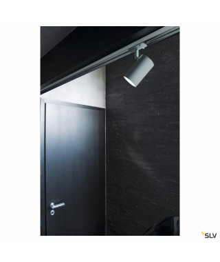 ENOLA B TRACK, SPOT POUR RAIL 1 ALLUMAGE INTERIEUR, GRIS/NOIR, GU10/QPAR51, 50W MAX