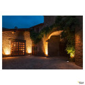 DASAR® 270, ENCASTRE DE SOL EXTERIEUR, SYMETRIQUE, NOIR, LED, 30W, 3000K, IP65/IP67, COLLERETTE INOX