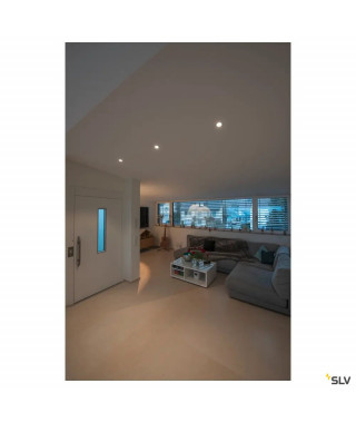 SENSER 18, ENCASTRE DE PLAFOND INTERIEUR, ROND, BLANC MAT, LED, 9,7W, 3000K