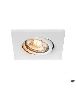 EASY-INSTALL QPAR51, ENCASTRE DE PLAFOND INTERIEUR, CARRE, BLANC MAT, GU10/QPAR51, 20W