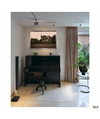 BIMA, SPOT POUR RAIL 1 ALLUMAGE INTERIEUR, SIMPLE, GRIS, GU10/QPAR51, 50W MAX
