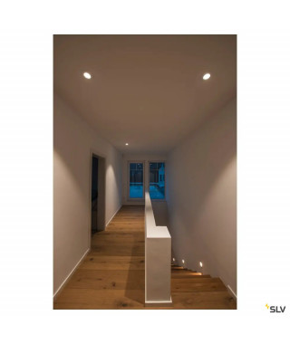 PIREQ, ENCASTRE DE PLAFOND INTERIEUR, ROND, ALU BROSSE, GU10/QPAR51, 50W MAX