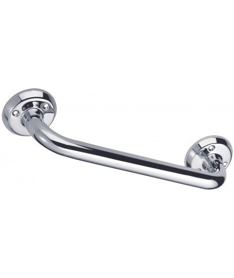 BARRE D'APPUI DROITE 300MM D.25 LAITON CHROME VIS APPARENTES
