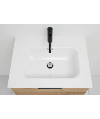 PLAN DOMAO CERAMIQUE L90 SIMPLE VASQUE BLANC PROFONDEUR 46CM