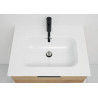 PLAN DOMAO CERAMIQUE L90 SIMPLE VASQUE BLANC PROFONDEUR 46CM