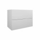 CAISSON DOMAO L90 2 TIROIRS POUR SIMPLE VASQUE BLANC L88XH64XP45