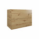 CAISSON DOMAO L90 2 TIROIRS POUR SIMPLE VASQUE CHENE L88XH64XP45