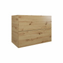CAISSON DOMAO L90 2 TIROIRS POUR SIMPLE VASQUE CHENE L88XH64XP45