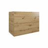 CAISSON DOMAO L90 2 TIROIRS POUR SIMPLE VASQUE CHENE L88XH64XP45