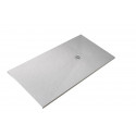 RECEVEUR DOMAO BLANC ARDOISE 160X80 GRILLE RESINE