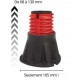 LOT DE 5 PIEDS DE RECEVEURS DOMAO