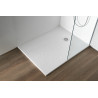 RECEVEUR DOMAO BLANC ARDOISE 180X90 GRILLE RESINE