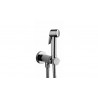 ENSEMBLE HYGIENIQUE PALOMA FLAT ABS SORTIE AC SUPPORT & ROBINET ARRET SECURISE CHROME