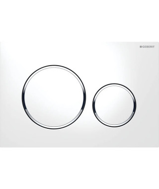 PLAQUE SIGMA20 DOUBLE TOUCHE BLANC