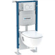 PACK BATI-SUPPORT  DUOFIX + WC SUSPENDU RENOVA ABFR DECLIPS + PLAQUE SIGMA 20
