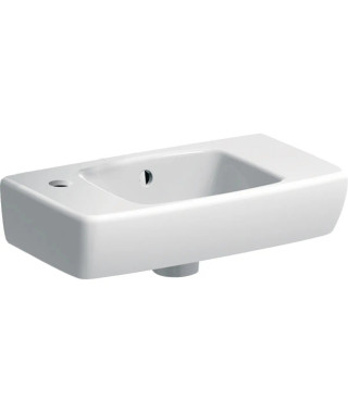 LAVE-MAINS RENOVA COMPACT 45 CM AVEC TROP-PLEIN AVEC TROU DE ROBINETTERIE A GAUCHE