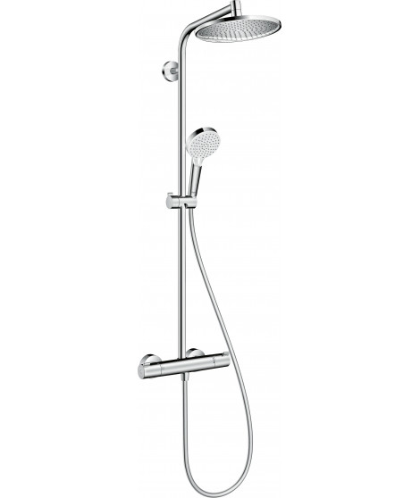 CROMETTA S SHOWERPIPE 240 1JET ECOSMART CHROME  CRM5146