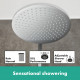 CROMETTA S SHOWERPIPE 240 1JET ECOSMART CHROME  CRM5146