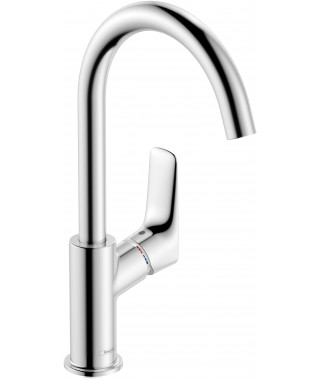 LOGIS MITIGEUR LAV. 210 BEC HAUT A/TIRETTE VIDAGE SYNTHETIQUE CHROME