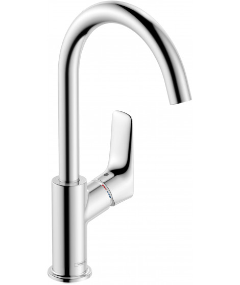 LOGIS MITIGEUR LAV. 210 BEC HAUT A/TIRETTE VIDAGE SYNTHETIQUE CHROME