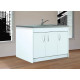 MEUBLE SOUS EVIER 120 DEPLIANT CLIC CLAC 2 PORTES