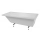 BAIGNOIRE CALOS 160X70 BLANC A ENCASTRER S/CADRE PIEDS REGLABLES
