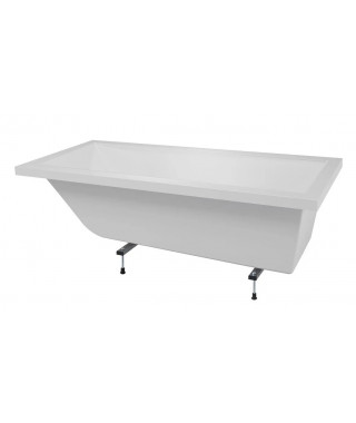 BAIGNOIRE CALOS 160X70 BLANC A ENCASTRER S/CADRE PIEDS REGLABLES