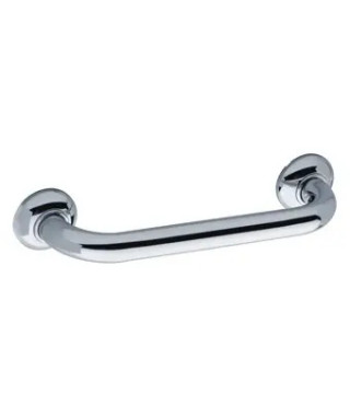 BARRE D'APPUI DROITE 300MM Ø25 LAITON CHROME VIS CACHEES - RESISTANCE 150KG