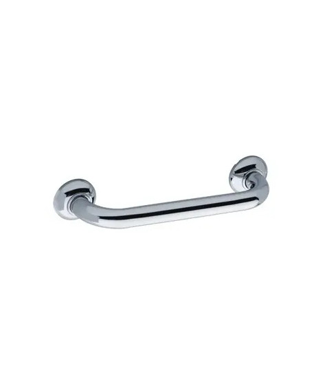 BARRE D'APPUI DROITE 300MM Ø25 LAITON CHROME VIS CACHEES - RESISTANCE 150KG