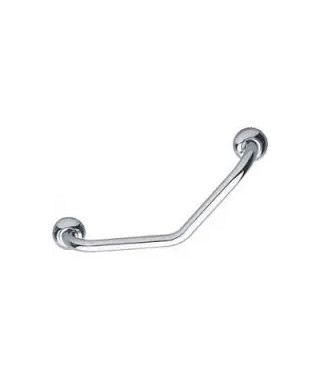 BARRE D'APPUI COUDEE 135° Ø25 L200X200 LAITON VIS CACHEES