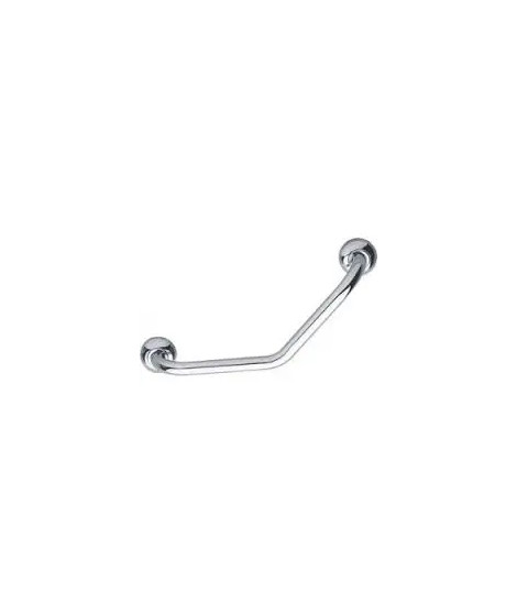 BARRE D'APPUI COUDEE 135° Ø25 L200X200 LAITON VIS CACHEES