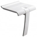 SIEGE DOUCHE ARSIS BLANC LARGEUR 450 PIED BLANC