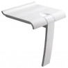 SIEGE DOUCHE ARSIS BLANC LARGEUR 450 PIED BLANC
