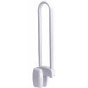 BARRE D'APPUI RELEVABLE 600MM Ø30 ALU + EPOXY BLANC