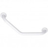 BARRE D'APPUI COUDEE 135° Ø30 L265 ALU+EPOXY BLANC VIS CACHEES