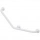 BARRE D'APPUI COUDEE 135° Ø30 L40 3 POINTS DE FIXATION ALU+ EPOXY BLANC VIS CACHEES