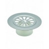 GRILLE INOX Ø8 MM PR BONDE RECEVEUR Ø60MM SORTIE VERTICALE REF3112/3122/5751