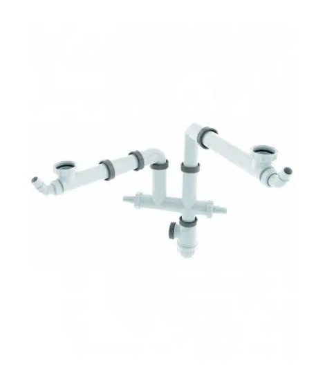 TUBULURE PLAY & PLUG 2 BACS AVEC SIPHON (CONNECTIC )
