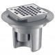 SIPHON DE SOL CHROME 100X100 HAUTEUR REGLABLE A 30MM