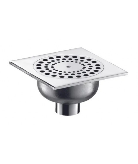 SIPHON DE SOL CHROME 140X140 LAITON