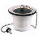 BONDE EVIER INOX AVEC BOUCHON H SANS TROP PLEIN PLASTIQUE