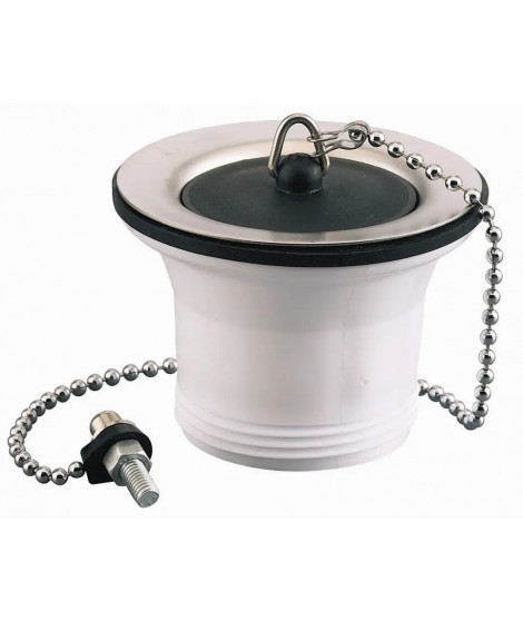BONDE EVIER INOX AVEC BOUCHON H SANS TROP PLEIN PLASTIQUE