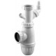SIPHON EVIER REGLABLE AVEC PRISE MACHINE A LAVER PLASTIQUE NF