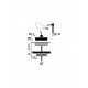 BONDE EVIER 1 CUVE A BOUCHON INOX SANS TROP PLEIN