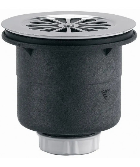 BONDE RECEVEUR D.90 DROITE A VISSER OU A COLLER PLASTIQUE