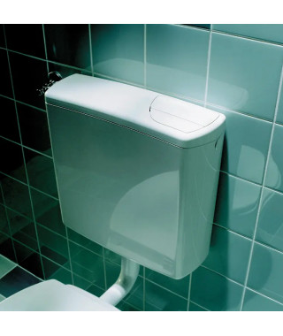 RESERVOIR INDEPENDANT BAS DOUBLE TOUCHE BLANC