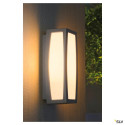 MERIDIAN BOX, APPLIQUE EXTERIEURE, DIFFUSEUR OPALESCENT, GRIS ARGENT, E27, 25W MAX, IP54,