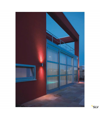 MYRA UP/DOWN, APPLIQUE EXTERIEURE, GRIS ARGENT, GU10/QPAR51, 2X 35W MAX, IP55