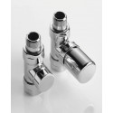 ROBINETTERIE THERMOSTATISABLE DROIT 1/2'', TETE MANUELLE - KIT C CHROME